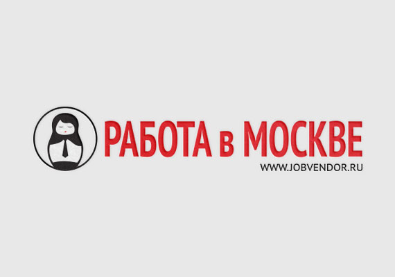 Логотип для обновленной версии портала о руботе, карьере и обучении Работа в Москве теперь с матрешкой в галстуке!